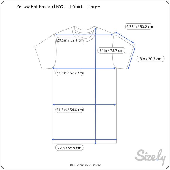 VINTAGE YELLOW RAT BASTARD NYC Men’s Rusty Red Rat Graphic Glow in the Dark Tee - Picture 16 of 16